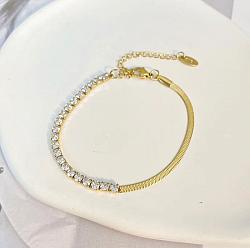 Half and Half Necklace and Bracelet Set-Half and Half necklace and bracelet