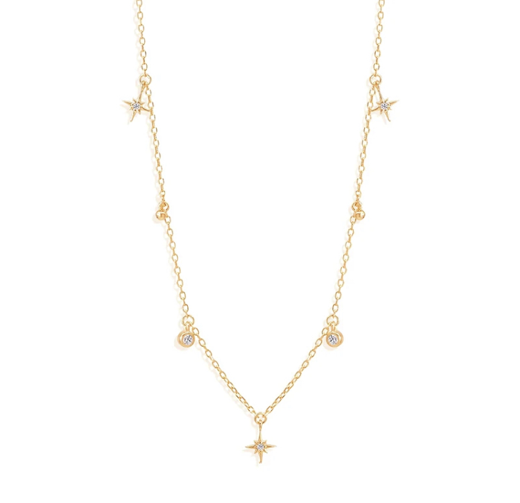 Gold Starburst Necklace-Gold starburst necklace 