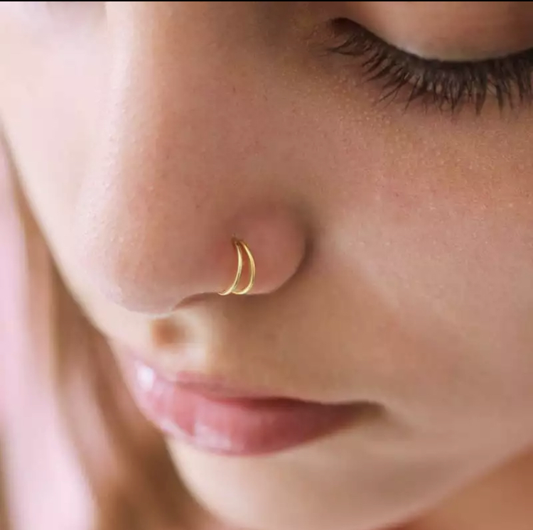 Gold Spiral Nose Ring-Gold Spiral Nose Ring