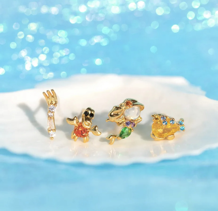 Disney Princess Little Mermaid Earring Set-Disney Princess Little Mermaid Earring Set
